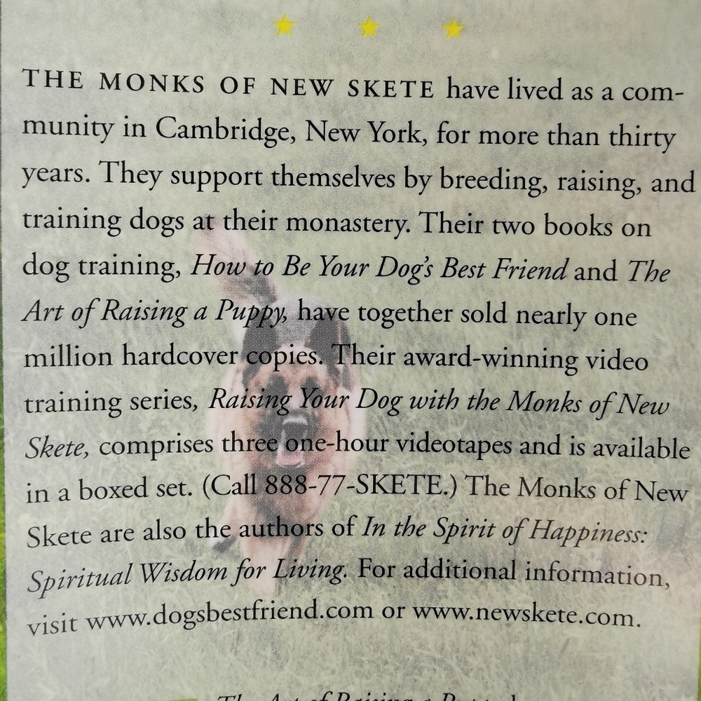 How To Be Your Dog's Best Friend By The Monks Of New Skete Hardcover - Picture 3 of 5